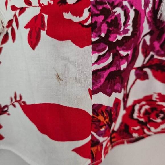 STELLA & GINGER White Floral Pattern Woven Shirt 1X - Picture 3 of 10